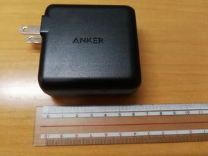 Anker PowerPort Speed 1 PD 60 サイズ