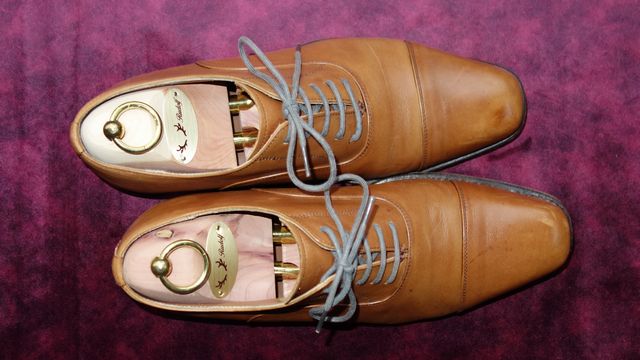 リーガル Worth Collection(JJ54)茶色ストレートチップ 5年間の経年変化とRudolfシューツリー