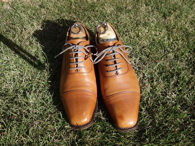 リーガル Worth Collection（JJ54）茶色ストレートチップ 5年間の経年変化とRudolfシューツリー